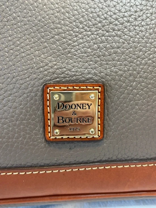 Dooney & Bourke Pebble Grain Zip Zip Satchel Grey - Picture 10 of 13